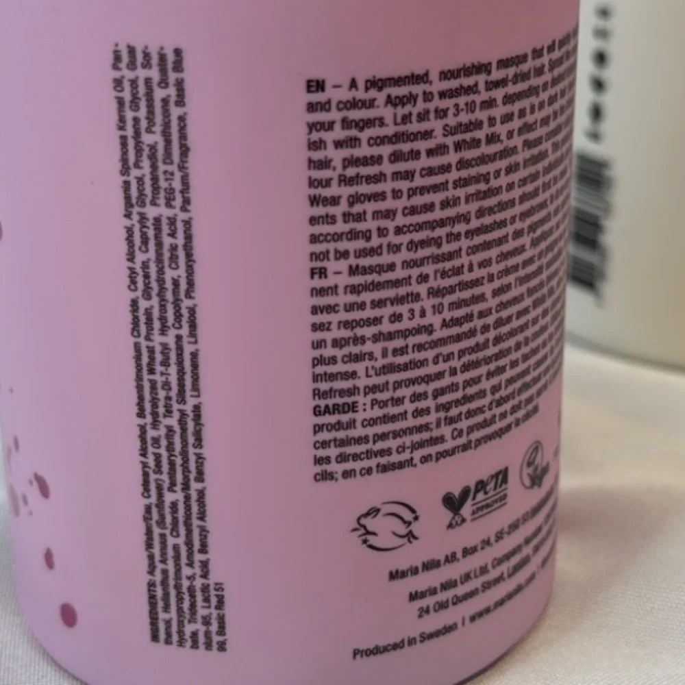 Maria Nila Stockholm, Vivid Violet & White Mix Color Refresh Hair Care Set, USED
